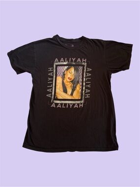 Cross Colors Baby Girl Aaliyah R&B Graphic Tee Short Sleeve Shirt Black Medium